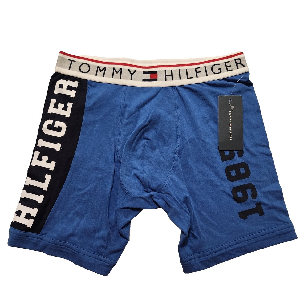 Tommy Hilfiger Single Boxer Tagless Cotton Sapphire Size Small‎